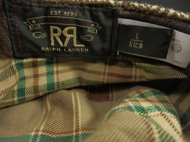 RRL/ダブルアールエル L/61cm ウール ニュースボーイキャップ RALPH