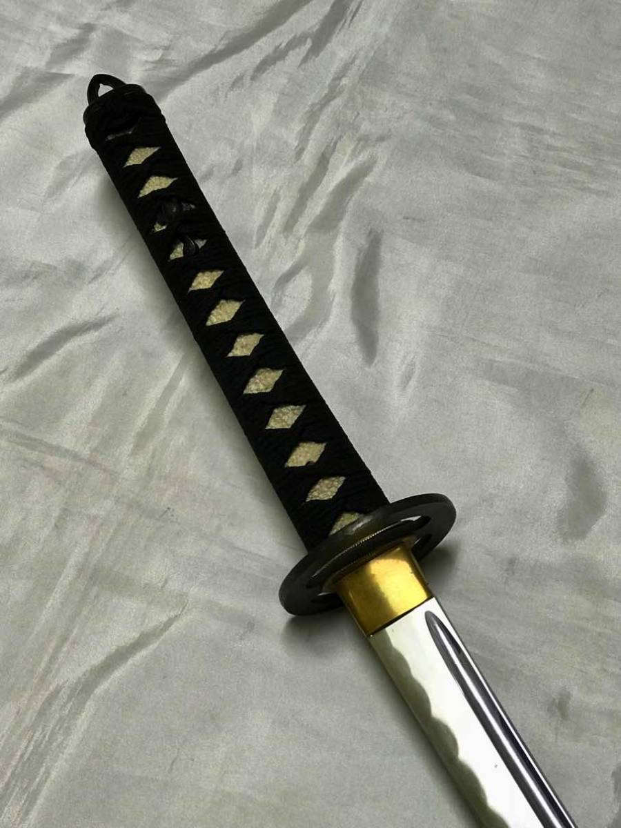 模造居合刀銘入り二尺三寸五分＜和泉守藤原兼重＞剣聖宮本武蔵二天拵 二刀流 鎧兜鍔非売品_3