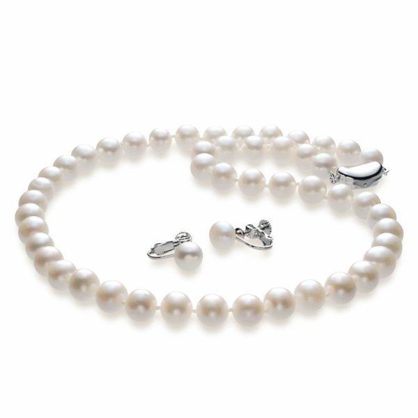 テリ強本真珠 パール ネックレス 約6.5mm-8.0mm マルチカラー つや