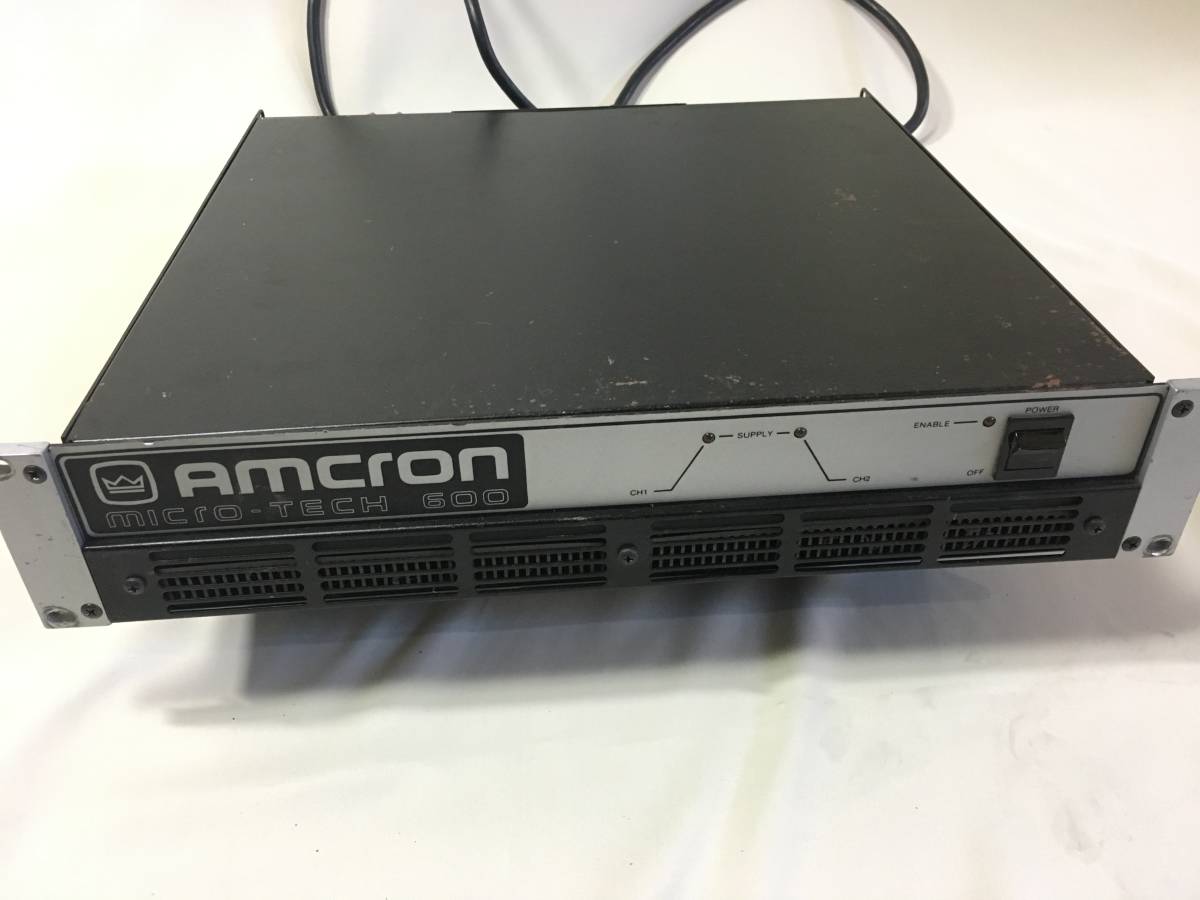 ☆AMCRON アムクロン MICRO-TECH 600 パワーアンプ ヒビノ 動作品