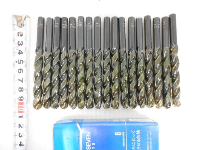B531■●研ぎ直し済 鉄工用 ストレートドリル 7.5mm 17本 / ビット 錐 穴あけ