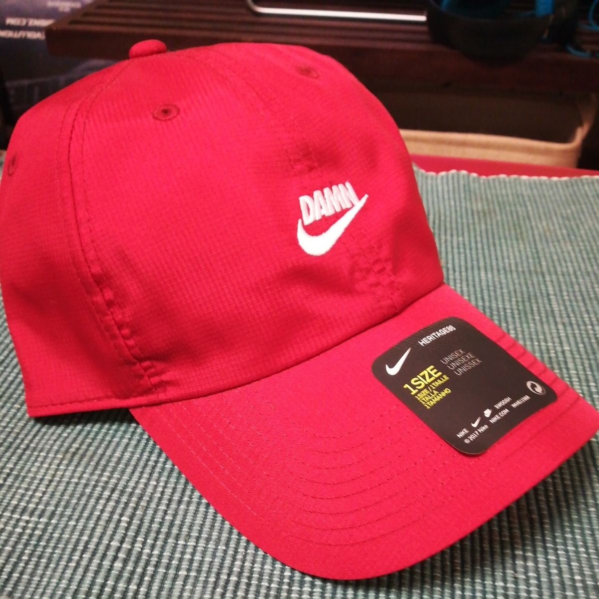 応談送料無料 TDE NIKE コラボ キャップ 赤 kendrick lamar DAMN top