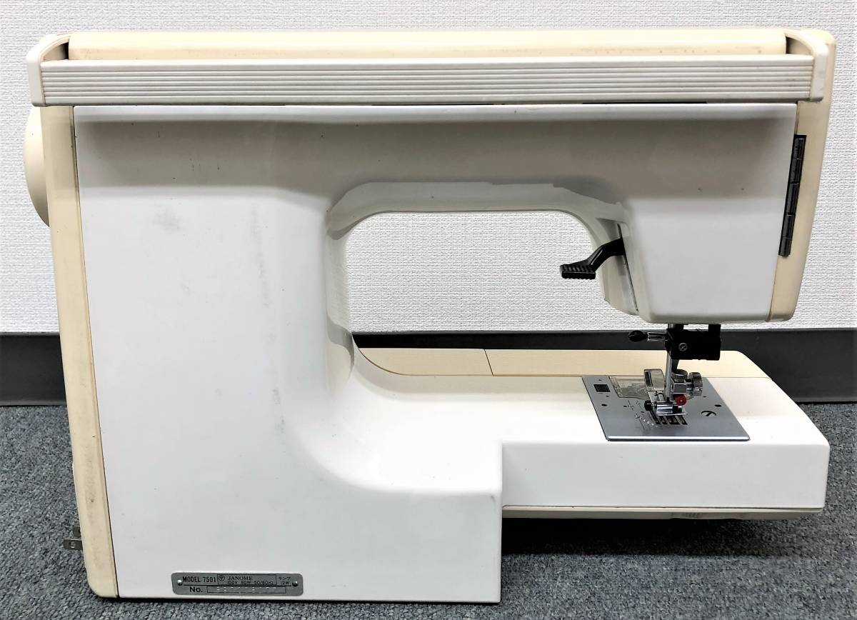 当時物 蛇の目 電動ミシン本体 ジャノメ センサークラフト 7501、修理 
