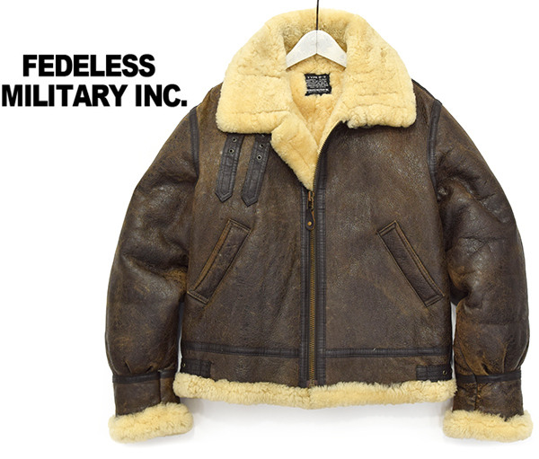 定価10万円【FEDELESS MILITARY】TYPE B-3 高級シープスキン ムートン