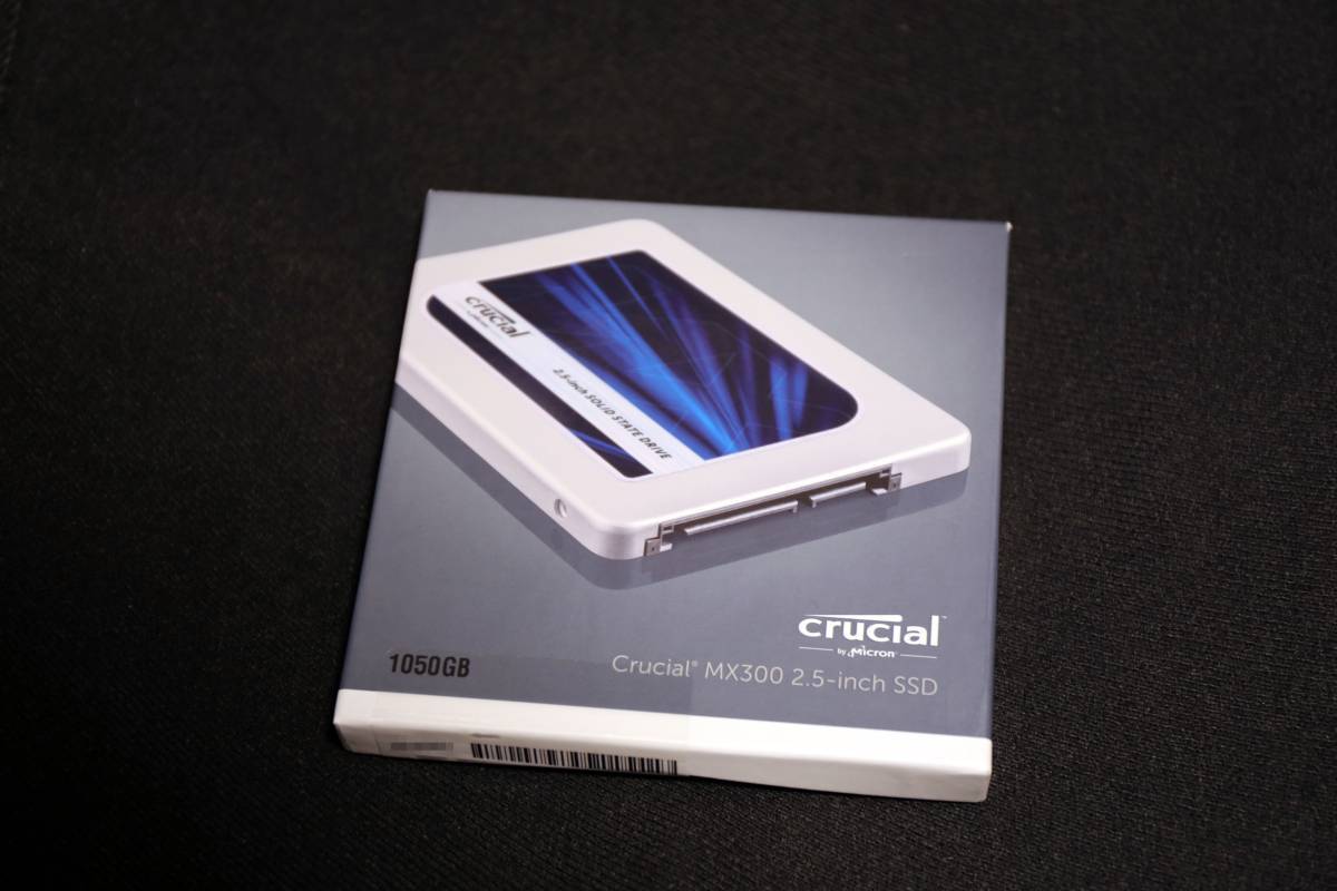 正常率100％ crucial SSD MX300 1TB(1050GB) 2.5インチ