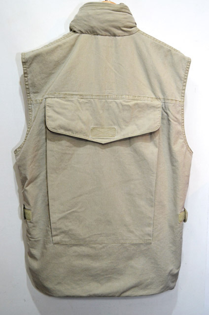 【即決】80's BANANA REPUBLIC バナナリパブリック サファリベスト S カーキ フード収納型 ヴィンテージ ビンテージ VINTAGE USA古着