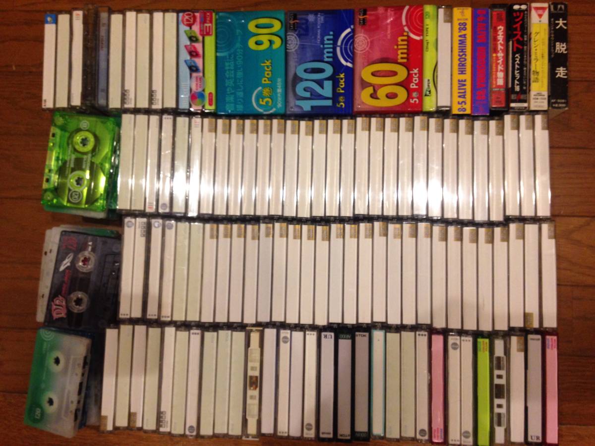  ☆カセットテープ 未使用 邦楽 洋楽 録音済み いろいろ まとめて 120本☆_1