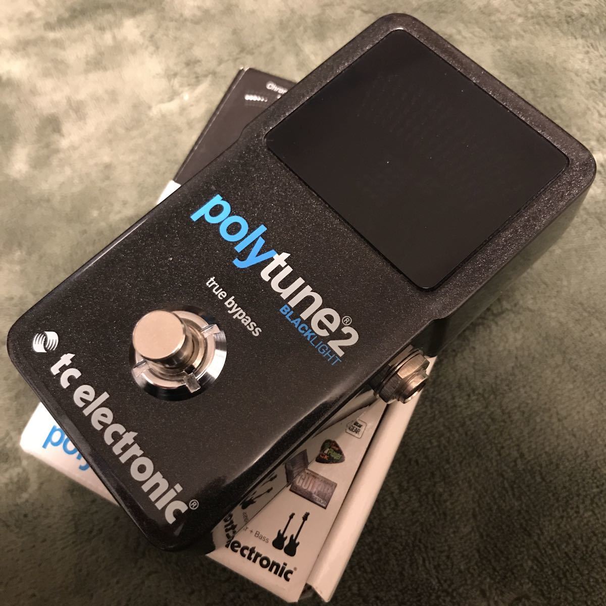tc electronic polytune2 BLACK LIGHT ペダルチューナー 中古美品