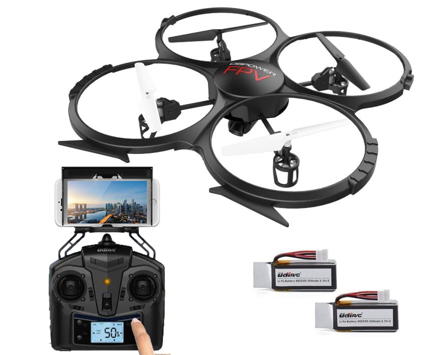 送料無料 新品未開封 ドローン Wi-Fi FPV HDカメラ付き　6軸ジャイロ　バッテリー2個付き