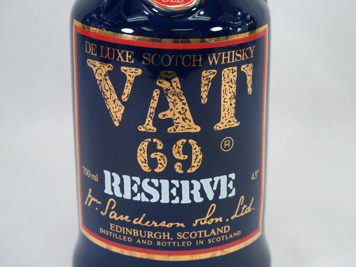 ☆古酒☆ VAT69 RESERVE 12年 750ml ☆未開栓☆ 陶器ボトル バット