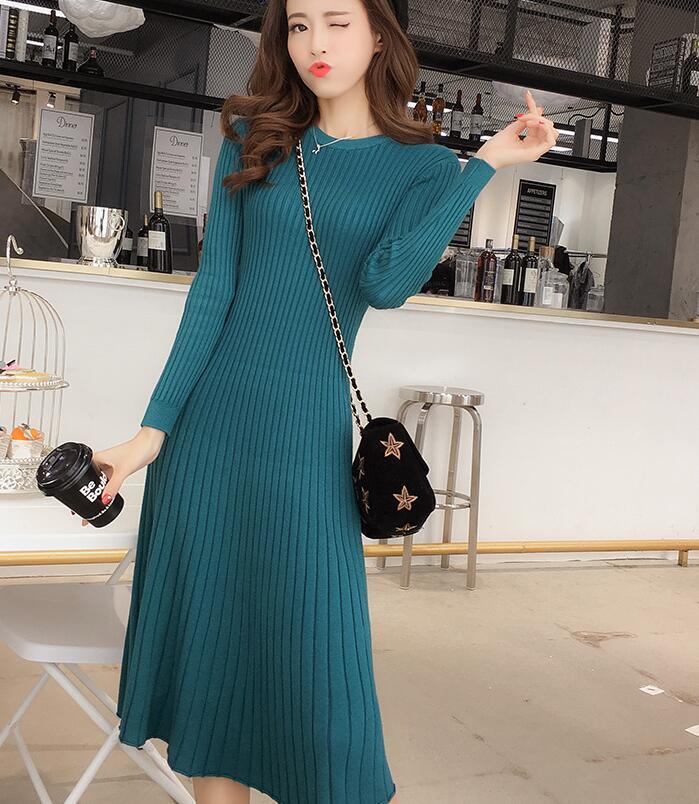 赤字超特価，2025 380112 ワンピース レディース OL 優雅オフィス ワンピ 結婚式dress ニット素材 秋冬 ブルー(Lサイズ)｜売買されたオークション情報、yahooの商品情報をアーカイブ公開 - オークファン Lサイズ