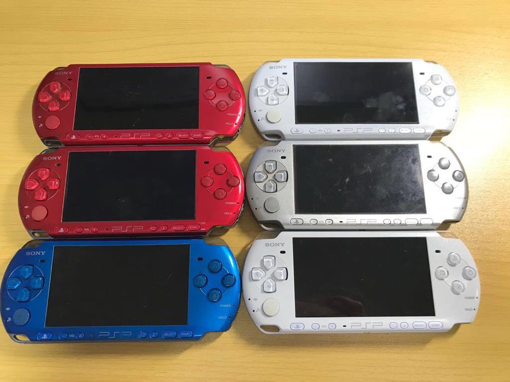 ジャンクPSP-3000 【送料無料】PSP-3000 6台 ジャンク 動作未確認 6台