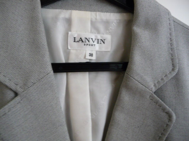 LANVIN SPORT ランバンスポーツ ジャパンケット 38 グレー 美品 LANVIN 