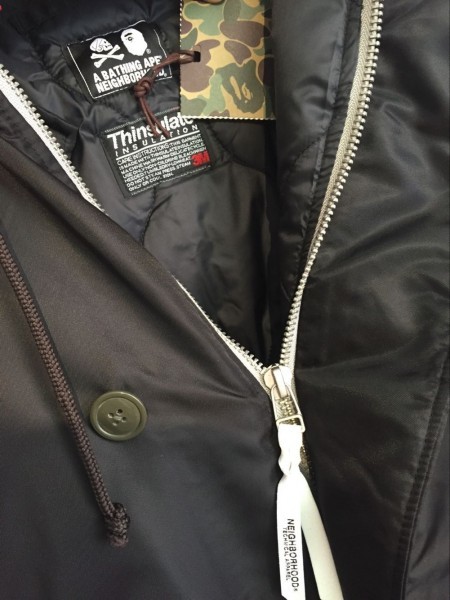 試着のみ/美品☆NEIGHBORHOOD×A BATHING APE BAPE NBHD SHARK HOODIE 