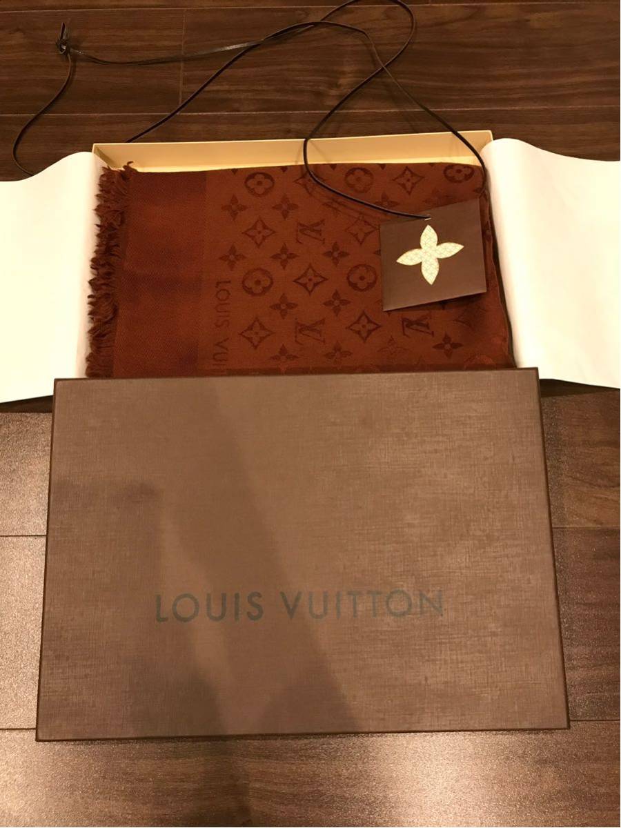 LOUIS VUITTON ルイ ヴィトン 箱付き 総モノグラム ショール マフラー