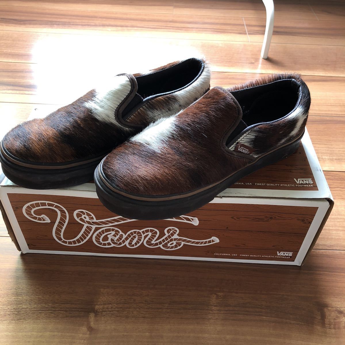 VANS ハラコ スリッポン バンズ レア スリッポン VANS ハラコ レザー 