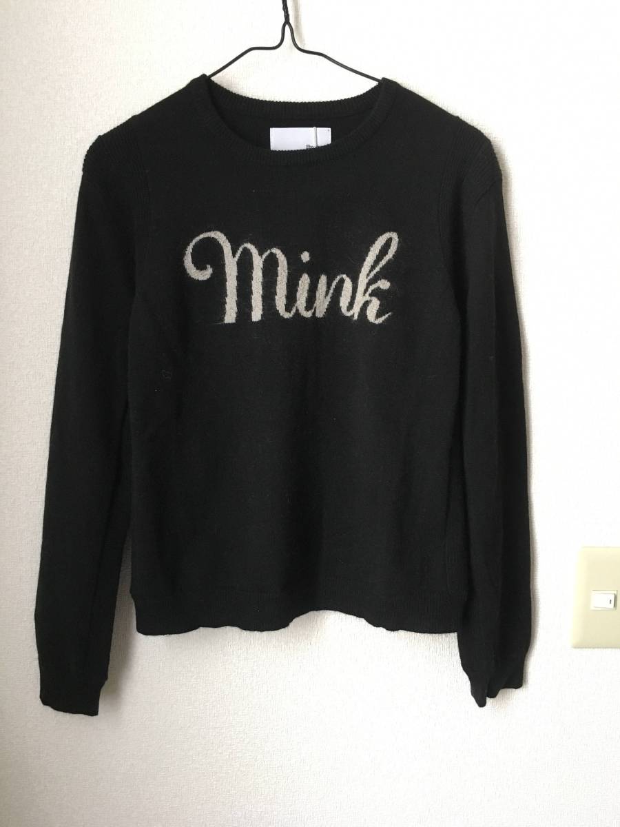 大得価，豊富な エボニーアイボリーEbonyivory ビーバーミンクアンゴラクルーニット 黒ブラック ビュルデサボン(セーター)｜売買されたオークション情報、yahooの商品情報をアーカイブ公開 - オークファン トップス