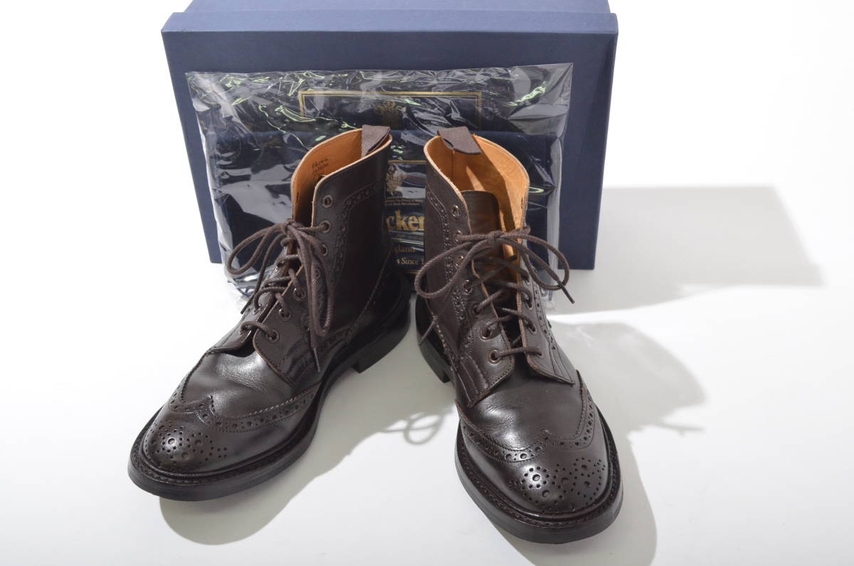 Tricker's】トリッカーズ カントリーブーツ ストウ ダークブラウン