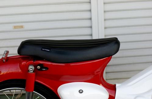 KEPSPEED製 カブ用縦ライン カスタムシート ブラック新品