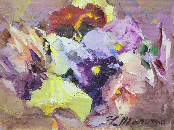 ☆絵画☆渡辺幸子 油彩4号 薔薇 箱入 真作保証☆T30