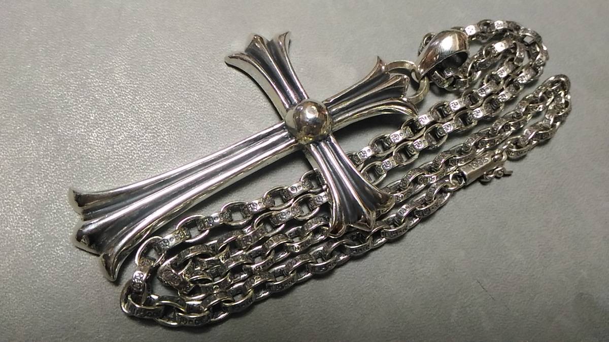 CHROME HEARTS ラージCHクロスwithベイルペーパーチェーンセット