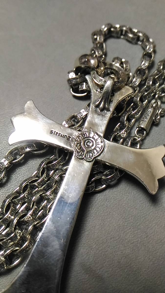CHROME HEARTS ラージCHクロスwithベイルペーパーチェーンセット