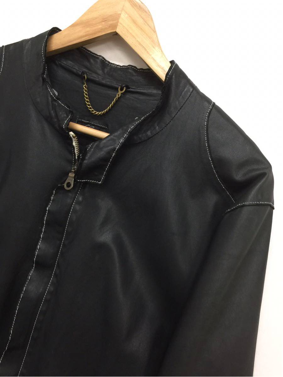 即決価格！！！美品☆ 【Sisii】 シシ レザージャケット 牛革 黒