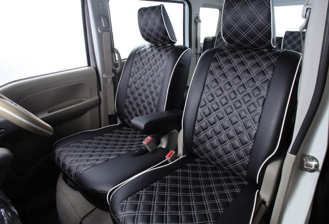 N-VAN　商品番号　EH-2050　Clazzio　キルティングタイプ　ブラックｘホワイトステッチ_1