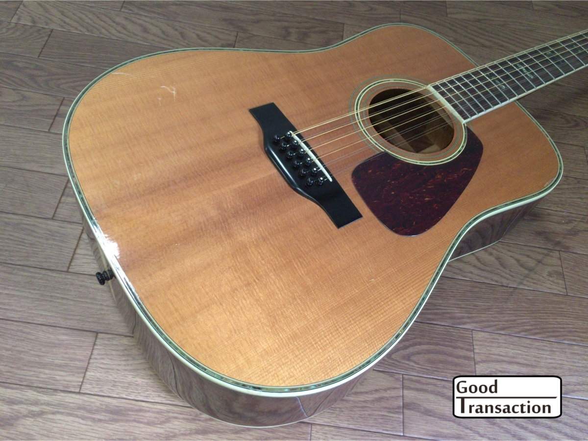 111K30○Morris MB50-12 ハカランダ 12弦アコギ Morris B-50 縦ロゴ