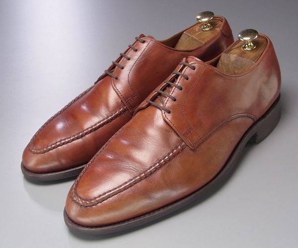 W4377アメリカ製*アレンエドモンズ*Powell/パウエル/Uチップ/エプロンダービー/レザーシューズ/ドレスシューズ/ビジネスシューズ/革靴/茶 Allen Edmonds (アレンエドモンズ) × エドモンズ）の定番からレアものまで人気 8D貴重☆カントリーブーツ&frasl;Dalton