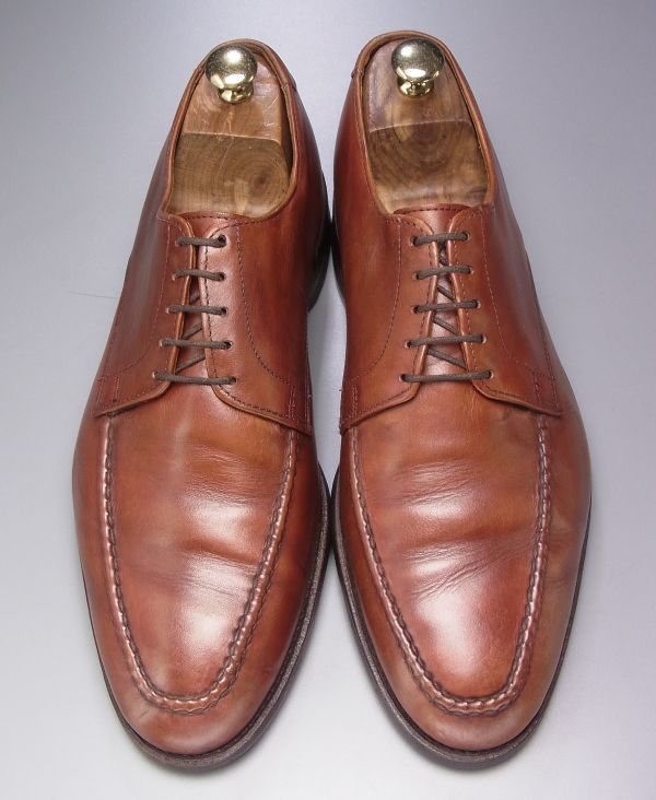 W4377アメリカ製*アレンエドモンズ*Powell/パウエル/Uチップ/エプロンダービー/レザーシューズ/ドレスシューズ/ビジネスシューズ/革靴/茶 Allen Edmonds (アレンエドモンズ) × エドモンズ）の定番からレアものまで人気 8D貴重☆カントリーブーツ&frasl;Dalton