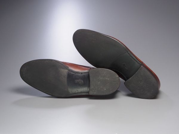 W4377アメリカ製*アレンエドモンズ*Powell/パウエル/Uチップ/エプロンダービー/レザーシューズ/ドレスシューズ/ビジネスシューズ/革靴/茶 Allen Edmonds (アレンエドモンズ) × エドモンズ）の定番からレアものまで人気 8D貴重☆カントリーブーツ&frasl;Dalton