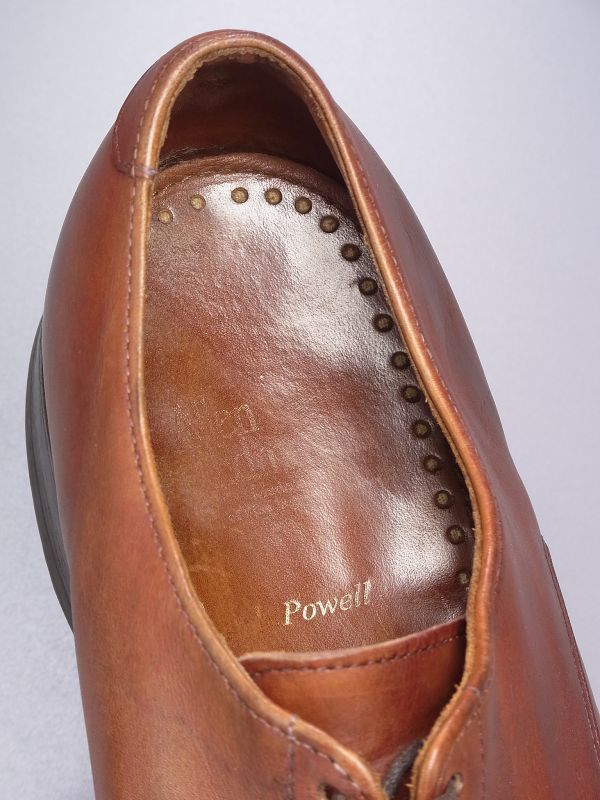 W4377アメリカ製*アレンエドモンズ*Powell/パウエル/Uチップ/エプロンダービー/レザーシューズ/ドレスシューズ/ビジネスシューズ/革靴/茶 Allen Edmonds (アレンエドモンズ) × エドモンズ）の定番からレアものまで人気 8D貴重☆カントリーブーツ&frasl;Dalton