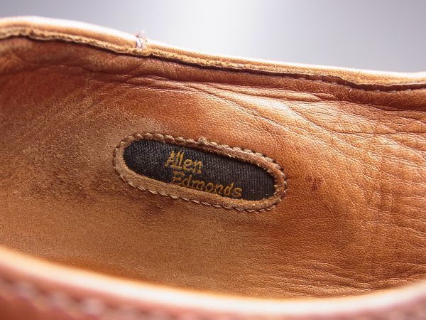 W4377アメリカ製*アレンエドモンズ*Powell/パウエル/Uチップ/エプロンダービー/レザーシューズ/ドレスシューズ/ビジネスシューズ/革靴/茶 Allen Edmonds (アレンエドモンズ) × エドモンズ）の定番からレアものまで人気 8D貴重☆カントリーブーツ&frasl;Dalton