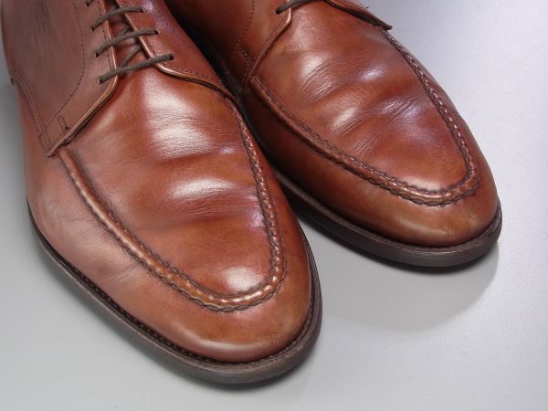 W4377アメリカ製*アレンエドモンズ*Powell/パウエル/Uチップ/エプロンダービー/レザーシューズ/ドレスシューズ/ビジネスシューズ/革靴/茶 Allen Edmonds (アレンエドモンズ) × エドモンズ）の定番からレアものまで人気 8D貴重☆カントリーブーツ&frasl;Dalton