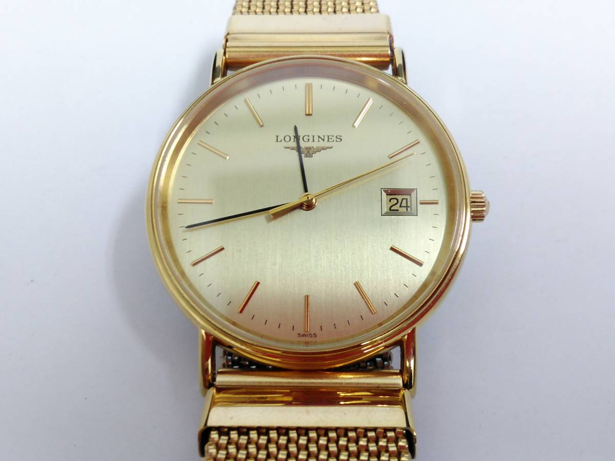 41222 LONGINES ロンジン 腕時計 L4.720.2 クォーツ ベルト社外 