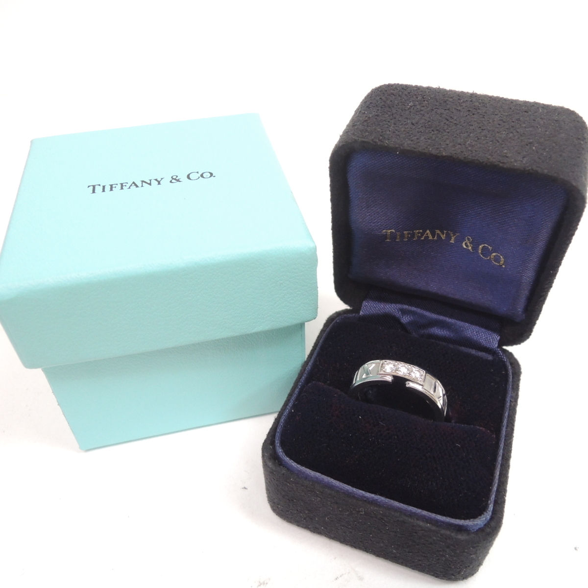 ☆仕上済！Tiffany&Co. ティファニー フラットバンド 3P ダイヤリング 