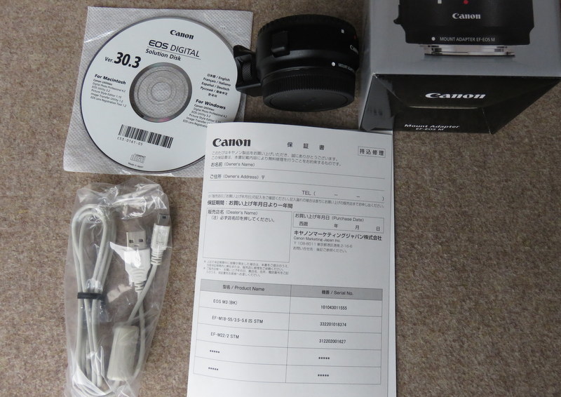 canon ミラーレス１眼カメラ　EOS M3,ダブルレンズセット他_3