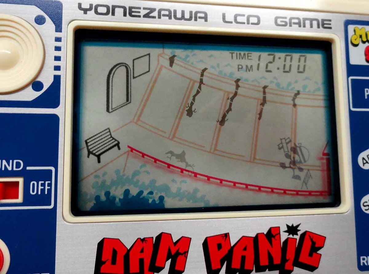ヨネザワ Yahoo!オークション ダムパニック - Game4 箱説付 LCDゲーム 