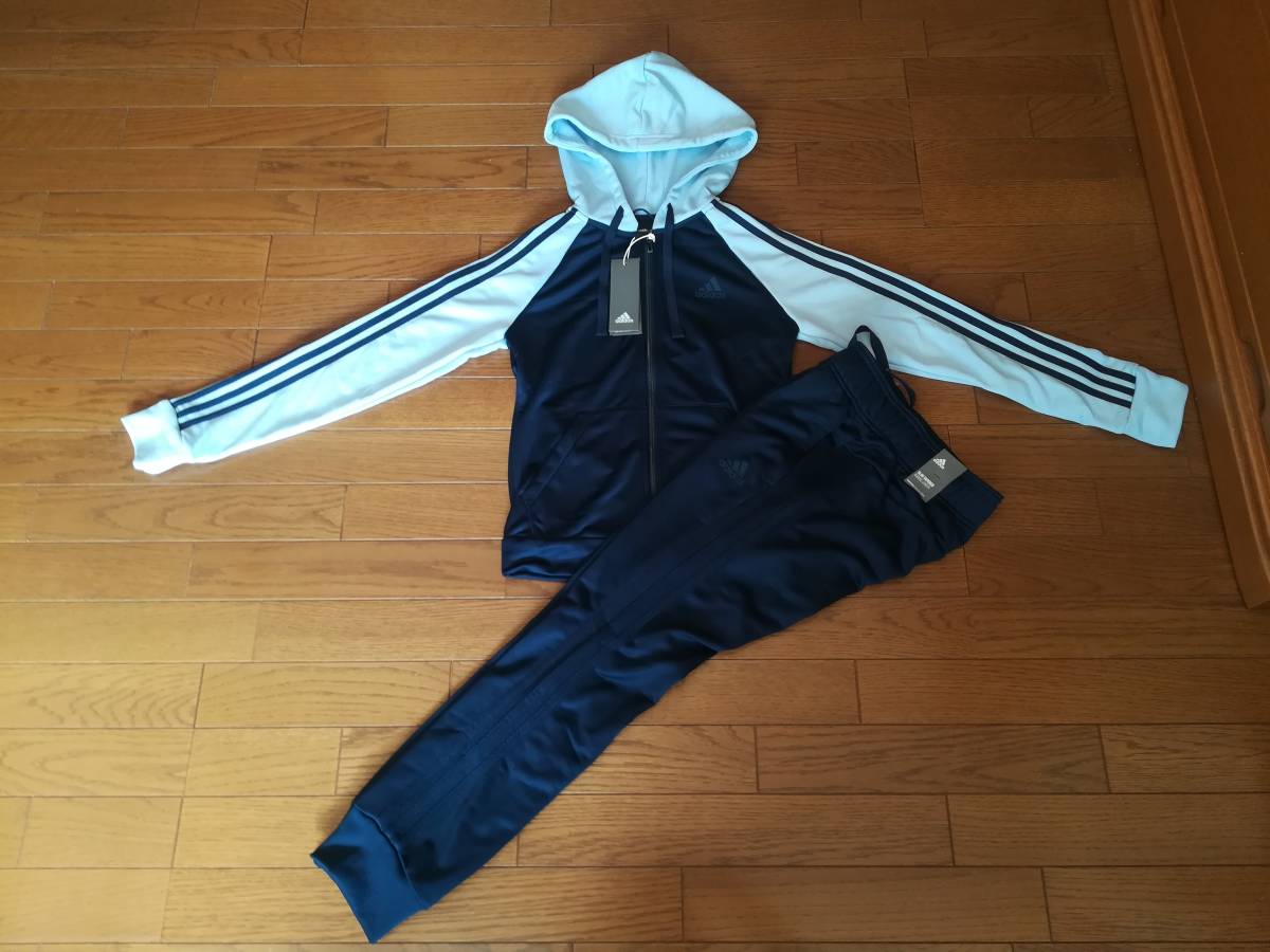 最新作，限定セール ＝adidas＝アディダス レディースジャージ上下セット Lサイズ(アディダス)｜売買されたオークション情報、yahooの商品情報をアーカイブ公開 - オークファン ジャージ