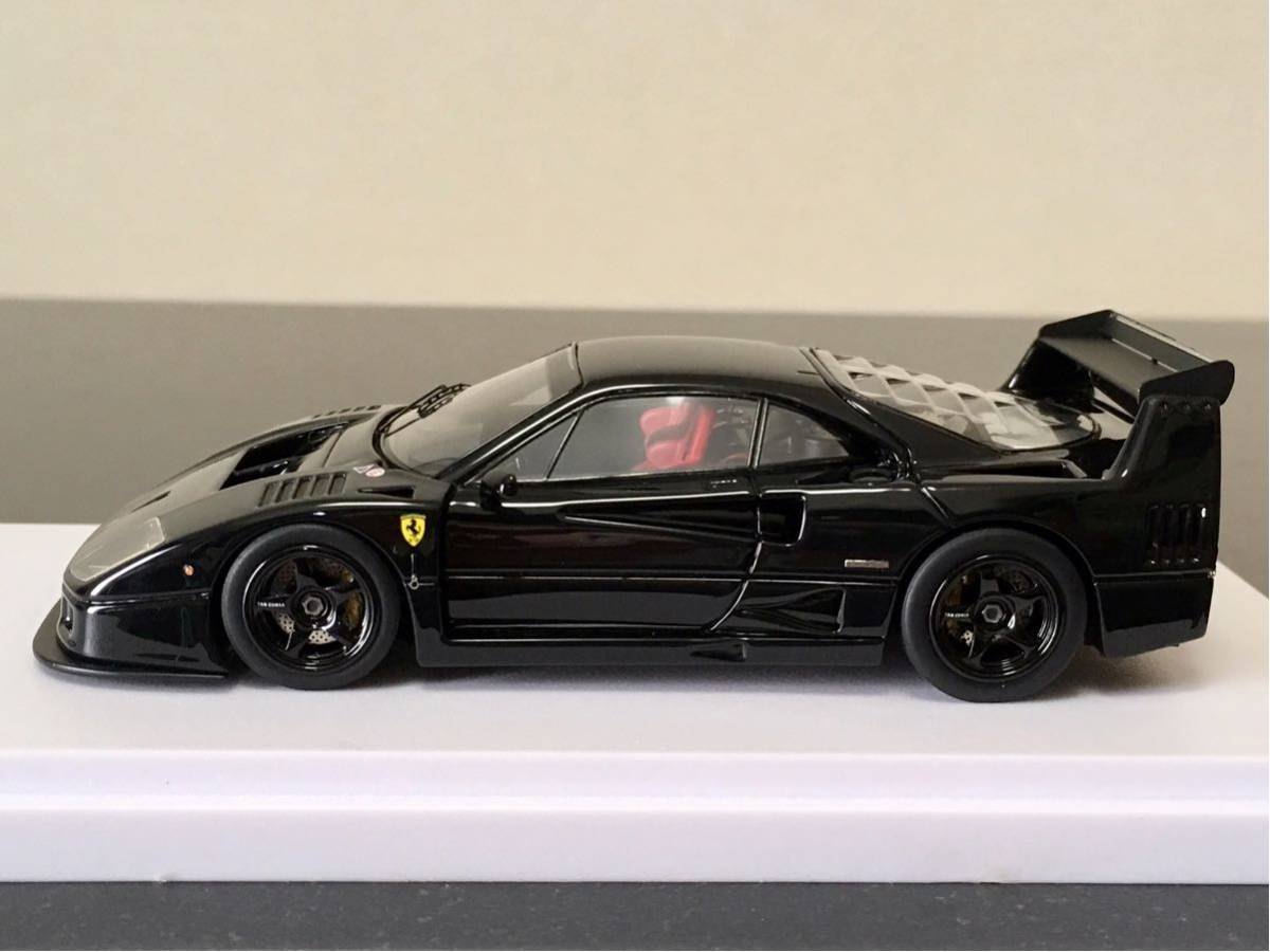 希少] 1/43 メイクアップ FERRARI F40 GTE Street 1995 Black / makeup