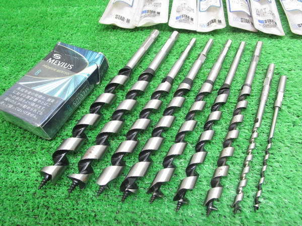 浅飯48 スターエム STAR-M 木工用ドリルビット(兼用ビット) ■No.2-6 φ3.5mm～14.5mm★計9本セット