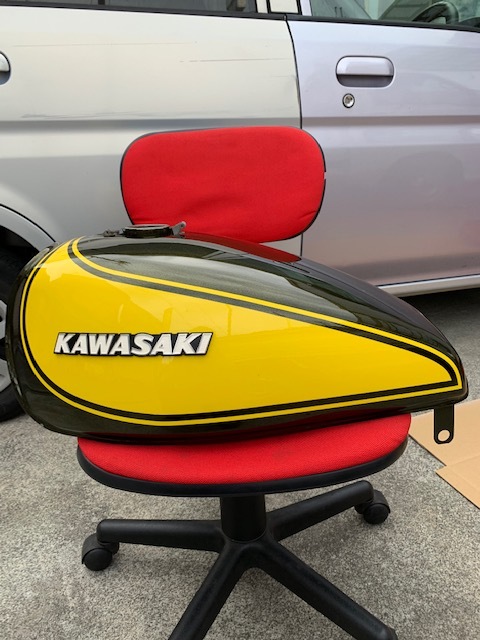 せな様確認用 kawasaki ゼファー750用 Z2タイプ イエローボール タンク KAWASAKI