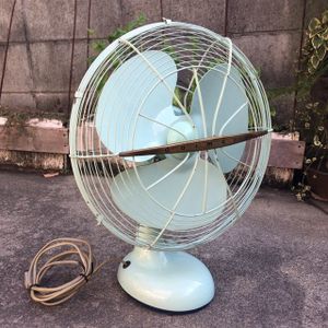 昭和レトロ扇風機卓上ミントグリーン大丸電機silver