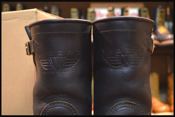 箱付 良品】VIBERG ヴァイバー 83 エンジニア ブーツ 黒 ブラック 