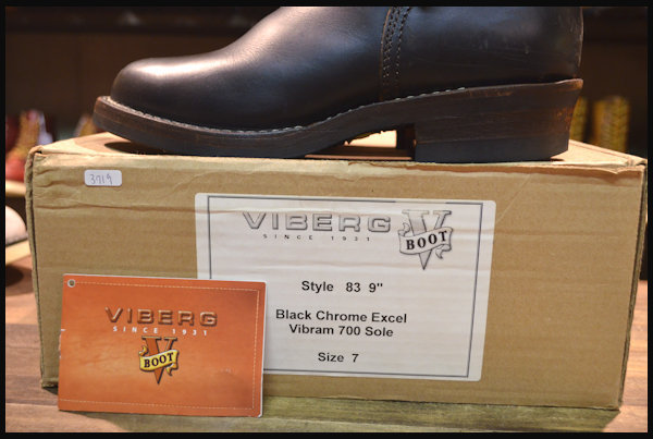 箱付 良品】VIBERG ヴァイバー 83 エンジニア ブーツ 黒 ブラック 