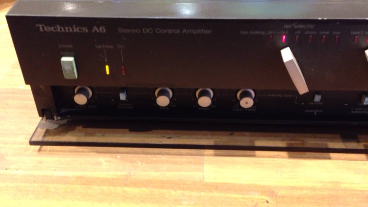 ☆1414☆Technics コントロールプリアンプ SU-A6 テクニクス Technics プリアンプ - チューナー オーディオセット
