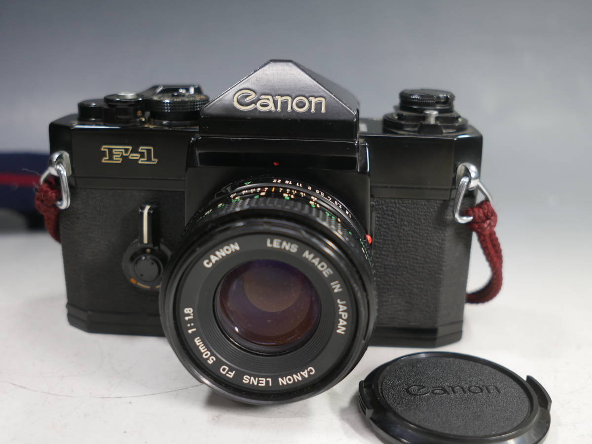 ◇Canon 【F-1後期】+レンズ【FD 50mm 1:1.8】 難有り・ジャンク品