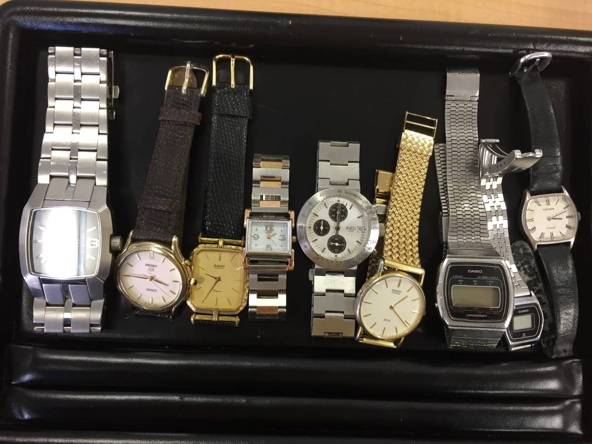 ◇【17318】腕時計 おまとめ RADO SEIKO DIESELなど 9本 メンズ腕時計