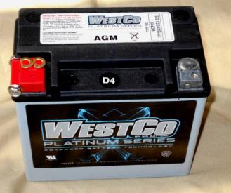 新品未使用です。 WESTCO ハーレーバッテリー 65991-82B (OEM WCP20) ハーレー